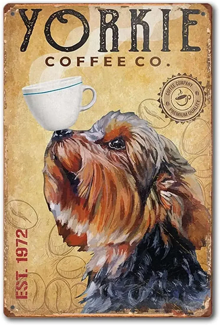 Office Furniture Yorkshire - Yorkshire terrier amante presente café empresa