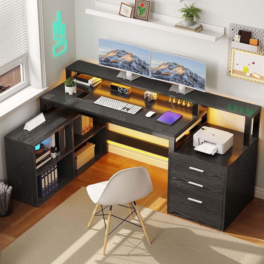 Office Furniture Outlet - Mesa de escritório em forma de