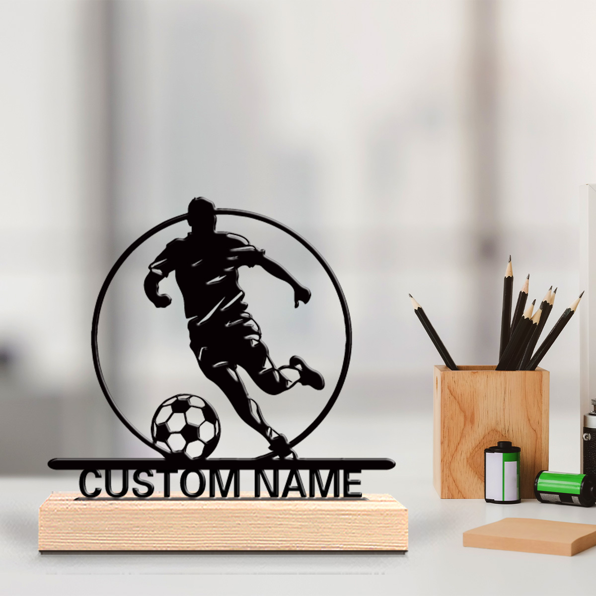 Office Furniture Desk - Estátua de Metal Personalizada de Jogador
