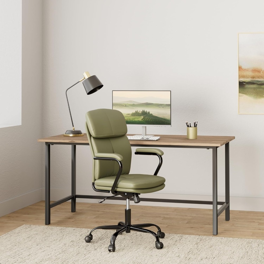 Task Chair Mid Back - Cadeira giratória de balanço ajustável para