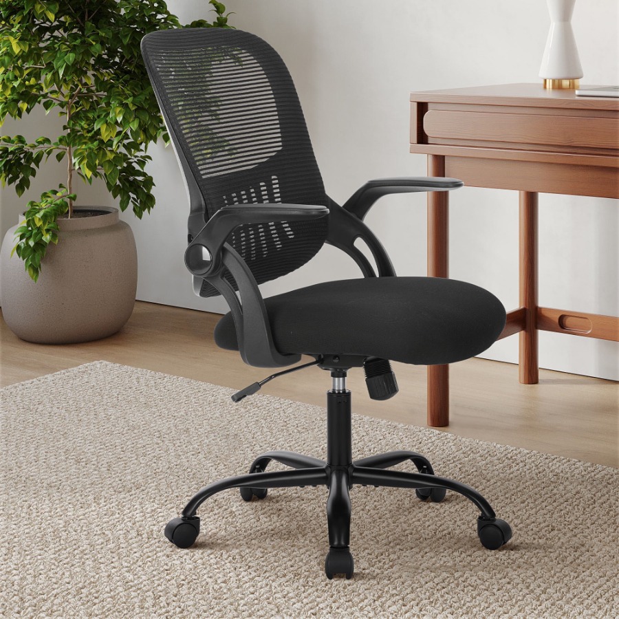 Task Chair Mid Back - Cadeira de Escritório Ergonômica para Casa,