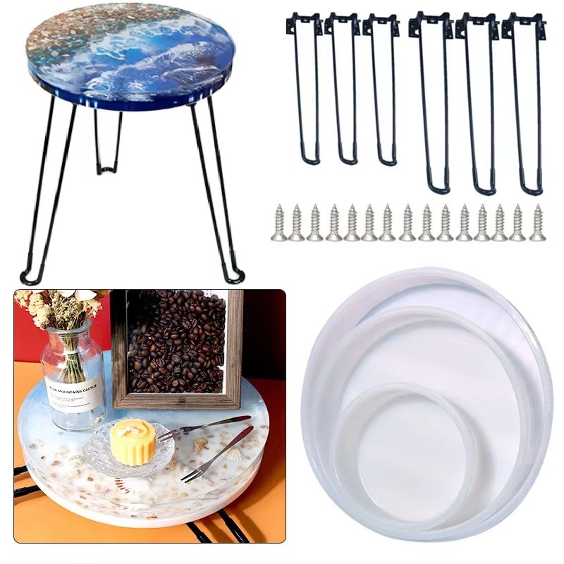 Conference Table Round - Grande bandeja redonda molde de resina