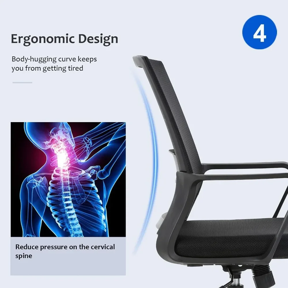 Cadeira de escritório ergonômi - Task Chair Mid Back avaliação e preço
