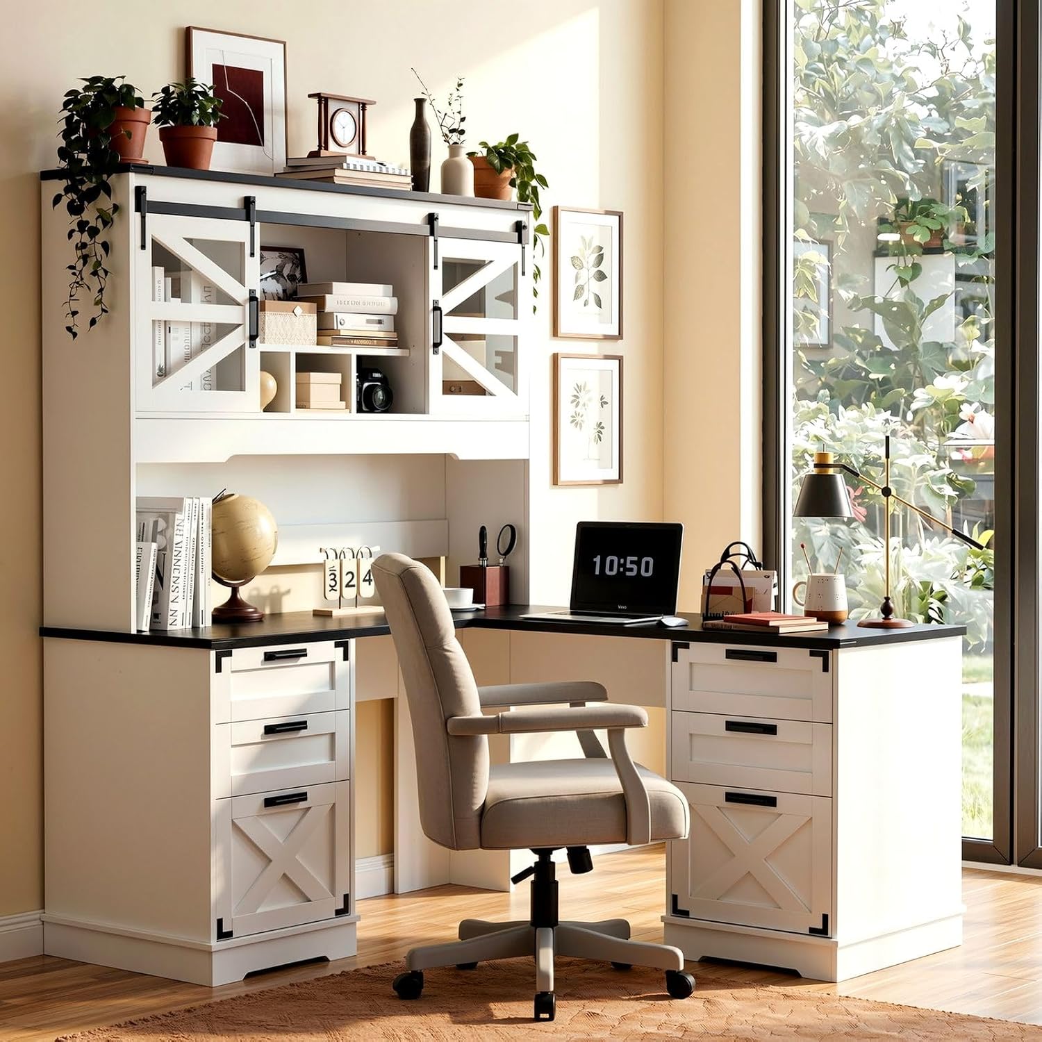Mesa Executiva em L Estilo Faz - Office Furniture Outlet avaliação e preço