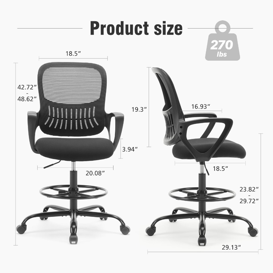 Cadeira de Escritório Ergonômi - Task Chair Mid Back avaliação e preço