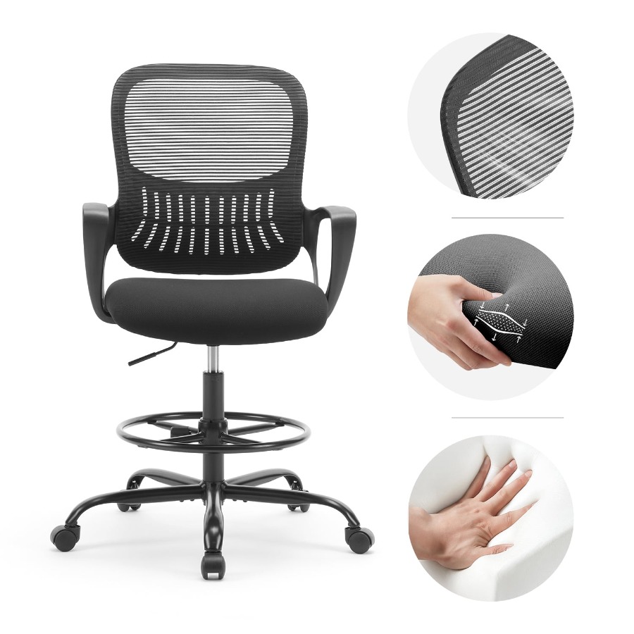 Cadeira de Escritório Ergonômi - Task Chair Mid Back avaliação e preço