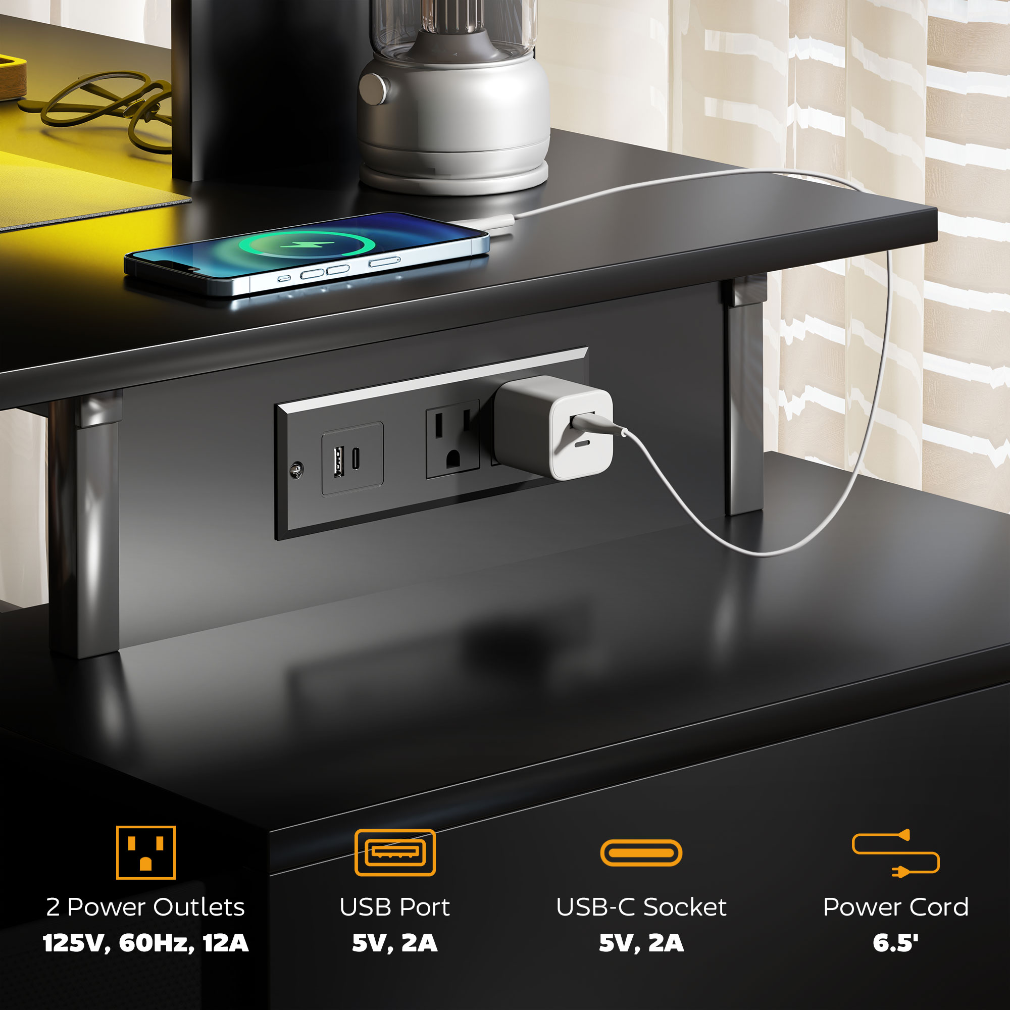 Mesa de Jogos Homcom de 56 pol - Office Furniture Outlet avaliação e preço