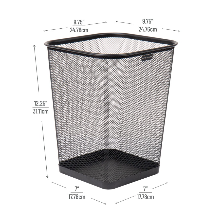 Cesto de Lixo de Metal Quadrad - Paper Basket Mesh avaliação e preço