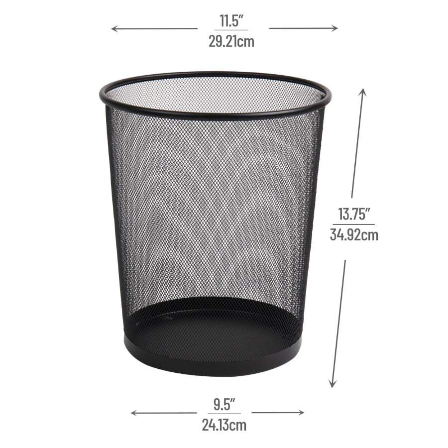 Lixeira de Metal Redonda de 16 - Paper Basket Mesh avaliação e preço