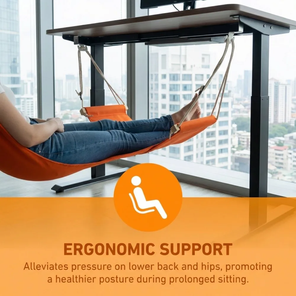 Apoio Ergonômico Ajustável par - Under Desk Hammock avaliação e preço