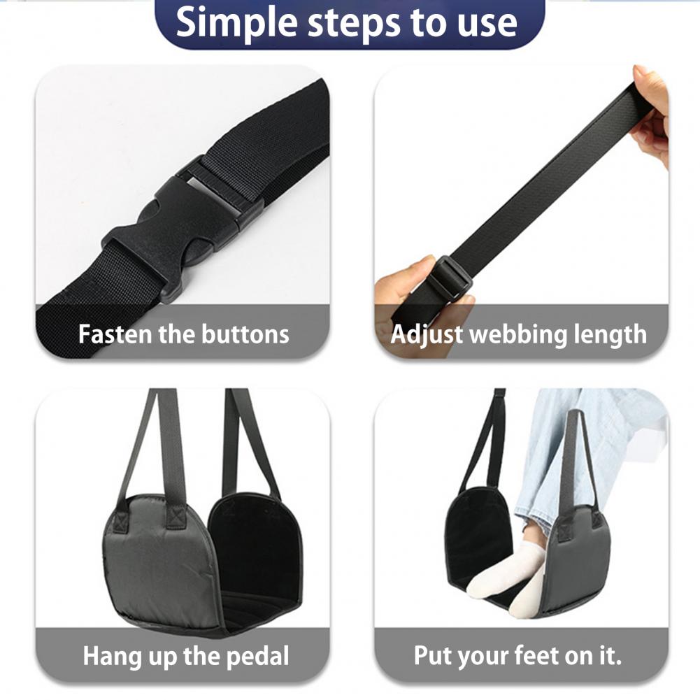 Rede para pés de avião, compri - Under Desk Hammock avaliação e preço