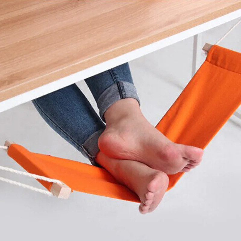 Rede de pés de poliéster ajust - Under Desk Hammock avaliação e preço