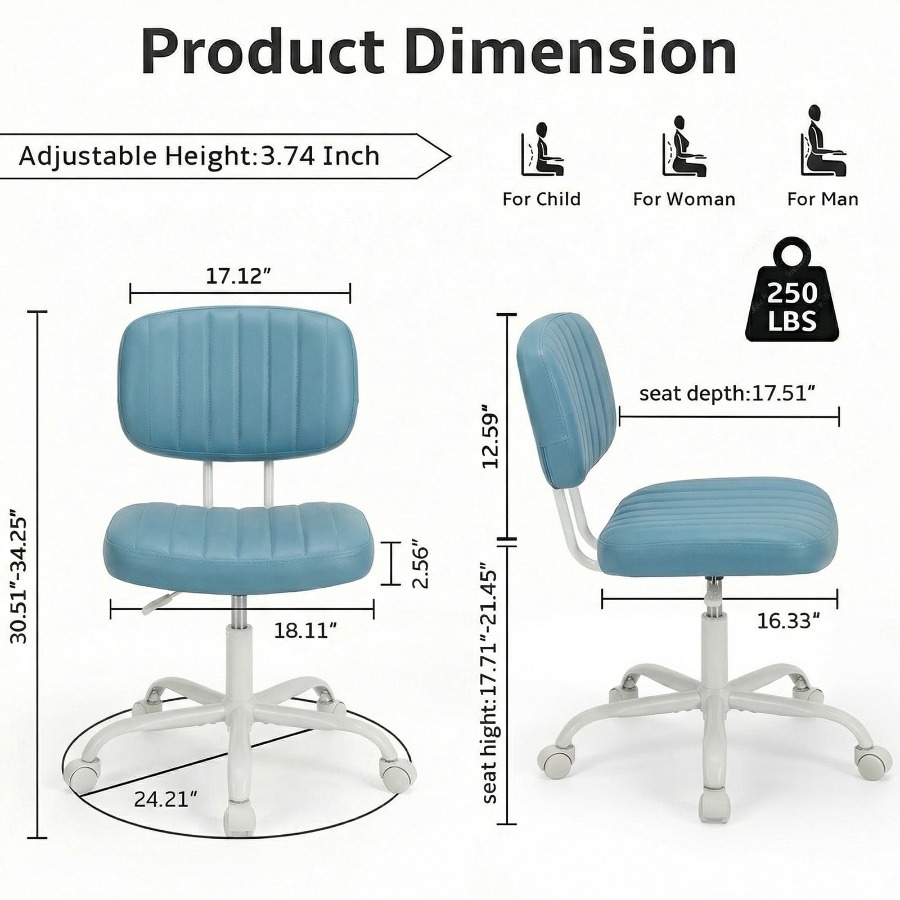 Cadeira de Escritório Sem Braç - Task Chair Mid Back avaliação e preço