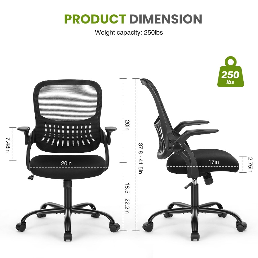 Cadeira de Escritório Ergonômi - Task Chair Mid Back avaliação e preço