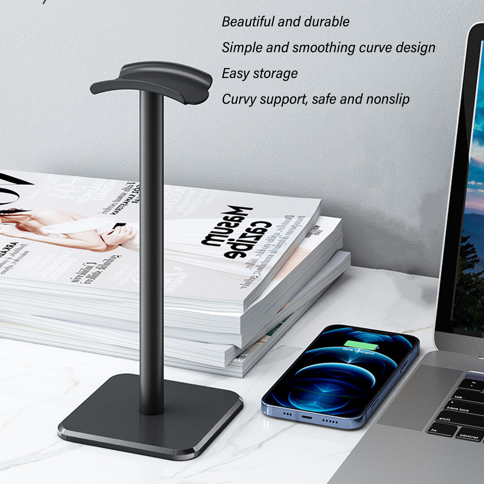 Suporte de fone de ouvido cant - Telephone Headset Office avaliação e preço