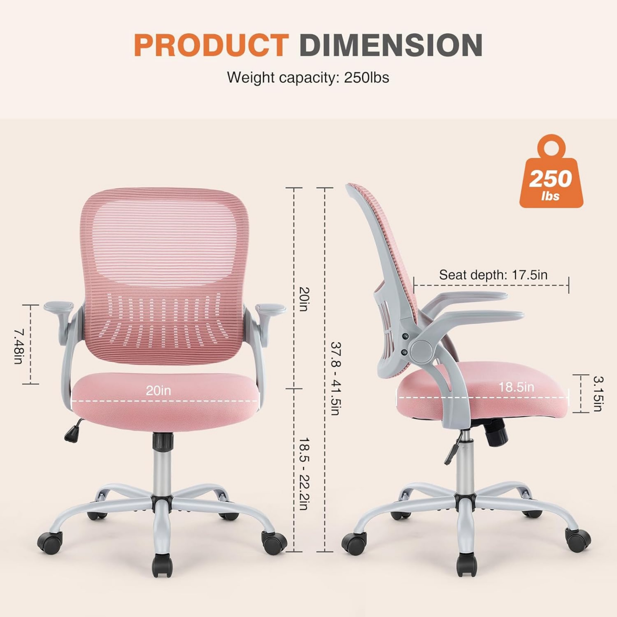 Cadeira de Escritório Ergonômi - Task Chair Mid Back avaliação e preço