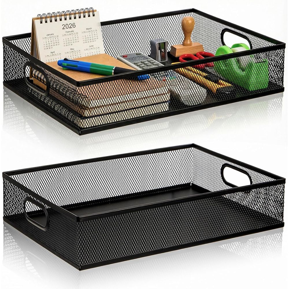Organizador de Mesa em Metal c - Paper Basket Mesh avaliação e preço
