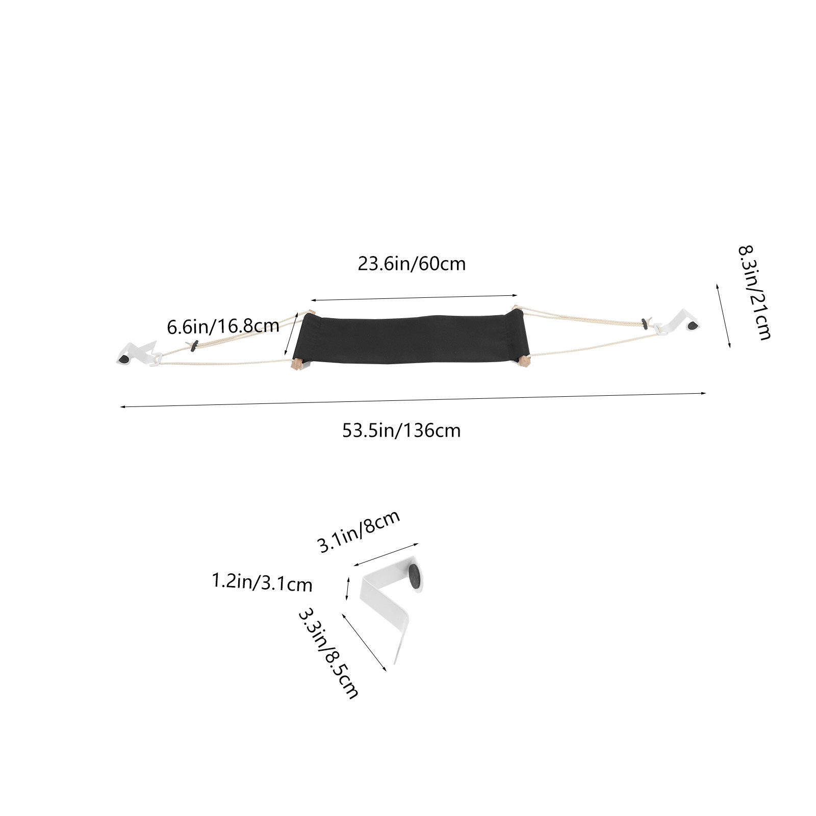1 Conjunto de Rede Portátil pa - Under Desk Hammock avaliação e preço