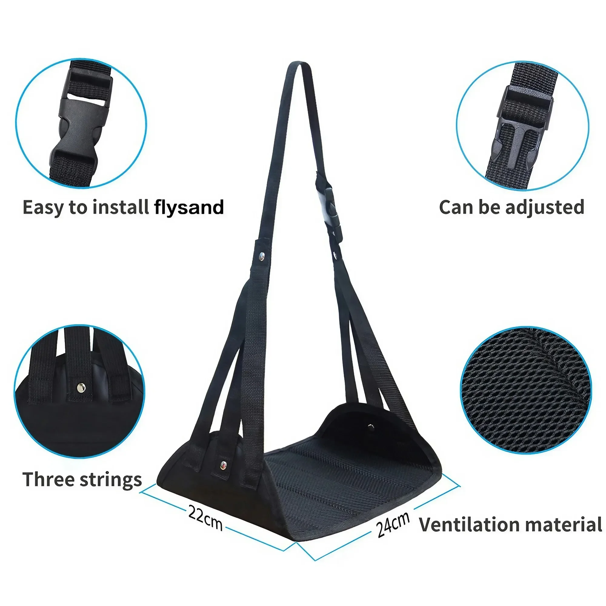 Descanso para os pés do carro, - Under Desk Hammock avaliação e preço